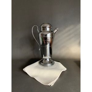 FARBERWARE Cocktail Shaker chrome shiny footed barware mixing large stainless